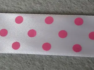 Лента атласная в горошек