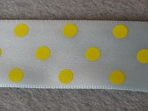 Стрічка атласна в горошок