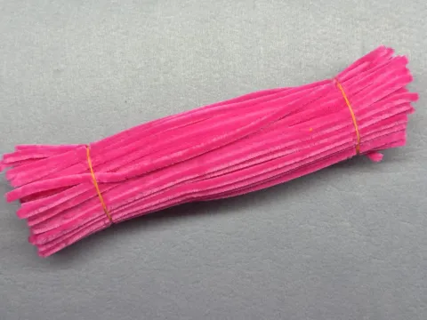 Синельний дріт 1 уп (90 шт) - Яскраво рожевий