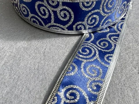 Новогодняя лента-3,8см