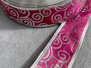 Новорічна стрічка-3,8см