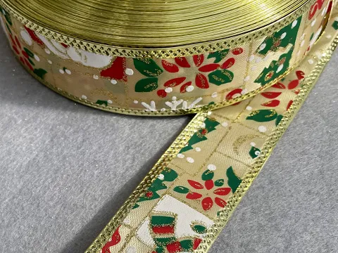 Новорічна стрічка-3,8см