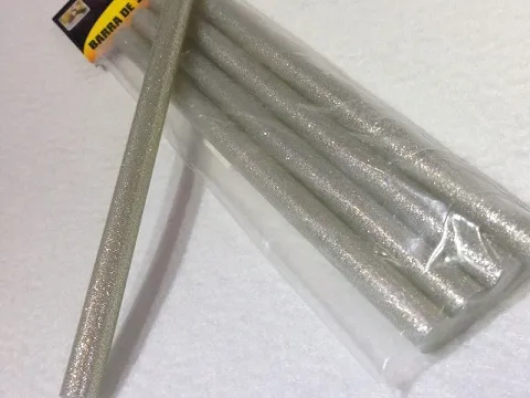 Клей силіконовий 10мм - 5 шт срібло