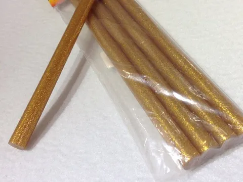 Клей силіконовий 10мм золото