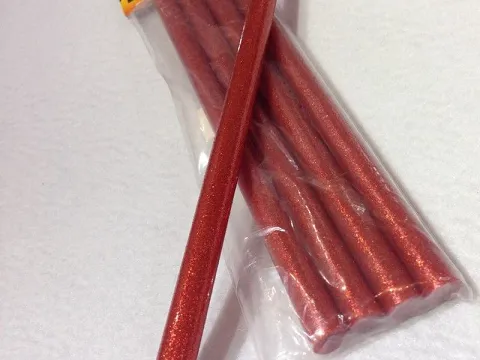 Клей силіконовий 10мм червоний