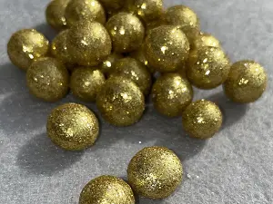 Шарики пенопластовые с глиттером