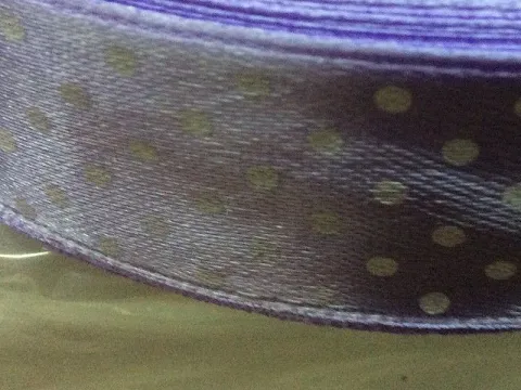 Стрічка атласна в горошок