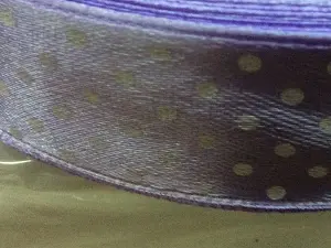 Стрічка атласна в горошок