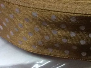 Стрічка атласна в горошок