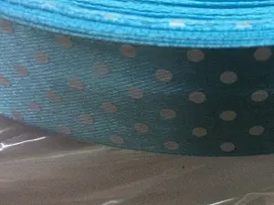 Стрічка атласна в горошок