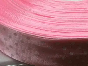 Стрічка атласна в горошок