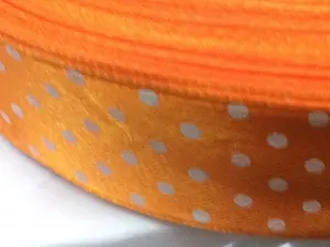 Стрічка атласна в горошок