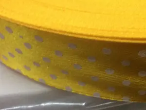 Стрічка атласна в горошок