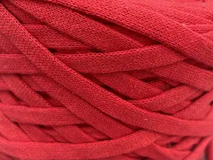 Бавовняний шнур, Червоний, 7мм, 100 метрів.