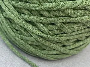 Бавовняний шнур,  Зелений, 4мм, 100 метрів.