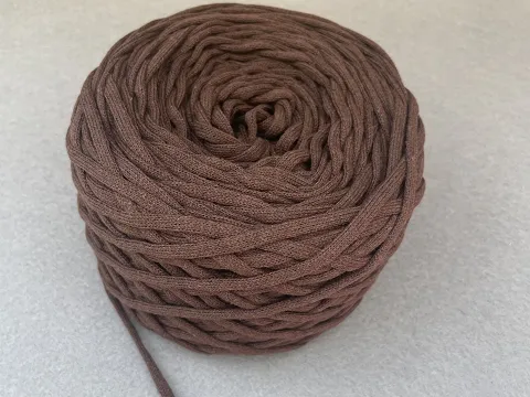 Бавовняний шнур, Коричневий, 4мм, 100 метрів.