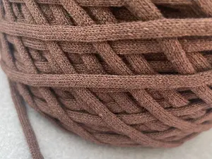 Бавовняний шнур, Коричневий, 4мм, 100 метрів.