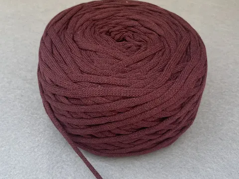 Бавовняний шнур, Бордовий, 4мм, 100 метрів.