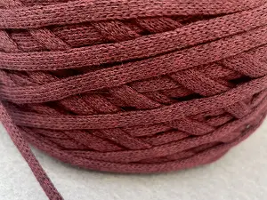 Бавовняний шнур, Бордовий, 4мм, 100 метрів.