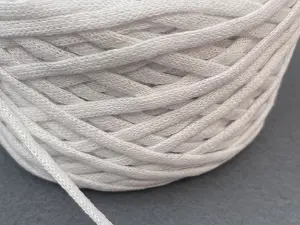 Бавовняний шнур, Білий, 4мм, 100 метрів.