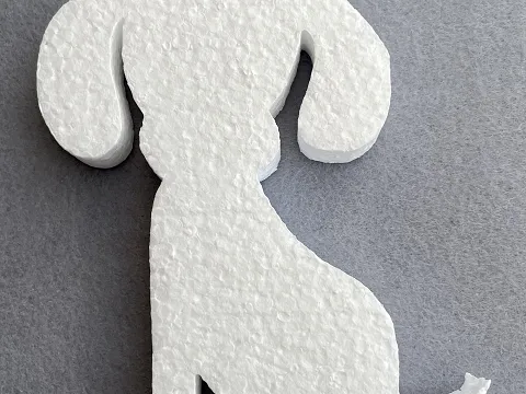 Заготівля з пінопласту-собака 15см