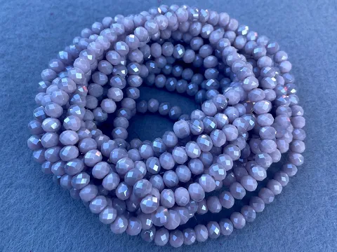 Кришталь Сфера (Рондель) - 6мм-10ниток