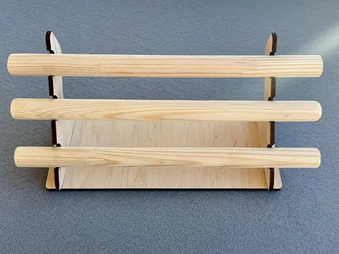 Дерев'яна підставка для кілець