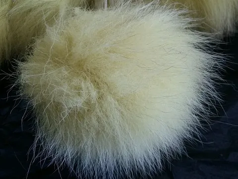 Меховой помпон-9~10см