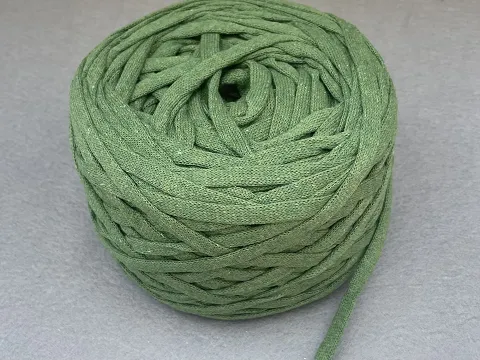 Бавовняний шнур, Зелений, 7мм, 100 метрів.