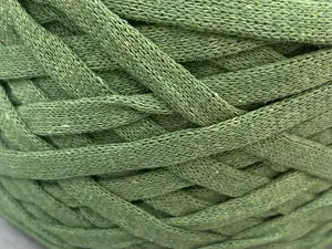 Бавовняний шнур, Зелений, 7мм, 100 метрів.