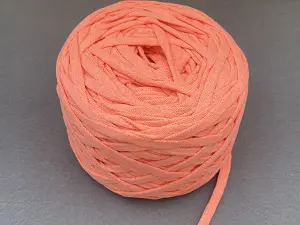 Бавовняний шнур, Світло помаранчевий, 7мм, 100 метрів.