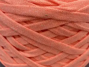 Бавовняний шнур, Світло помаранчевий, 7мм, 100 метрів.