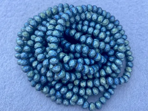 Кришталь Сфера (Рондель) - 6мм-10ниток