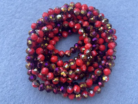 Кришталь Сфера (Рондель) - 6мм-10ниток