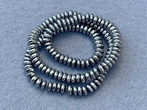 Гематит Рондель - 6мм
