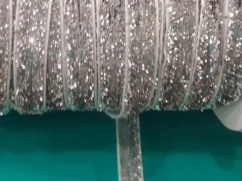 Стрічка велюрова люрекс