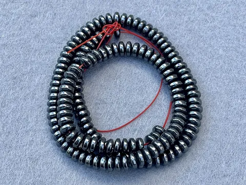 Гематит Рондель - 6мм