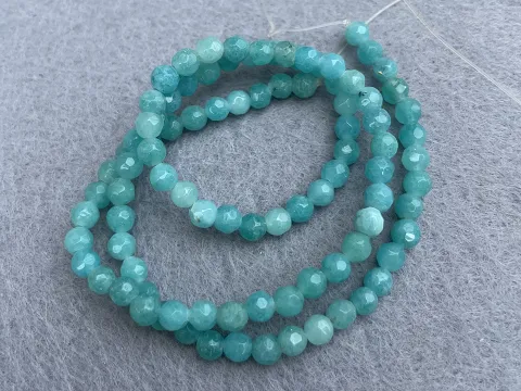 Аквамарин гранённый -4мм