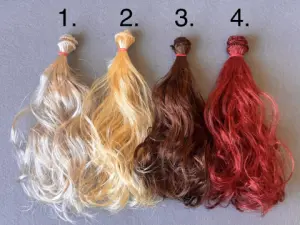 Волосся (Треси) для ляльок - Кучеряві -довжина - 20 см  (№1)