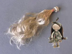 Волосся (Треси) для ляльок - Кучеряві -довжина - 20 см  (№1)