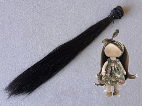 Волосся (Треси) для ляльок - Прямі -довжина - 30 см  (№15)