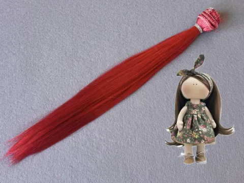 Волосся (Треси) для ляльок - Прямі -довжина - 30 см  (№12)