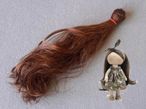 Волосся (Треси) для ляльок - Кучеряві -довжина - 20 см  (№3)