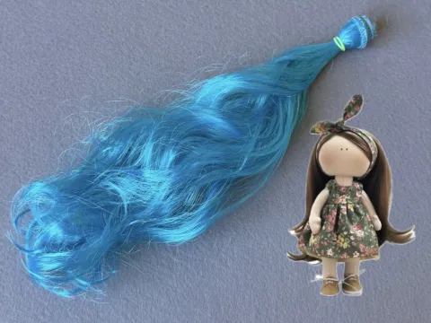 Волосся (Треси) для ляльок - Кучеряві -довжина - 30 см  (№9)