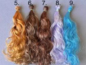 Волосся (Треси) для ляльок - Кучеряві -довжина - 30 см  (№7)