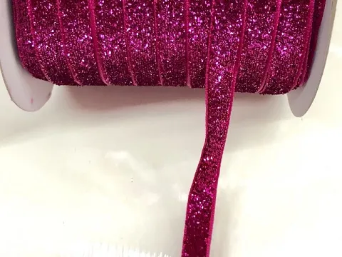 Стрічка велюрова люрекс