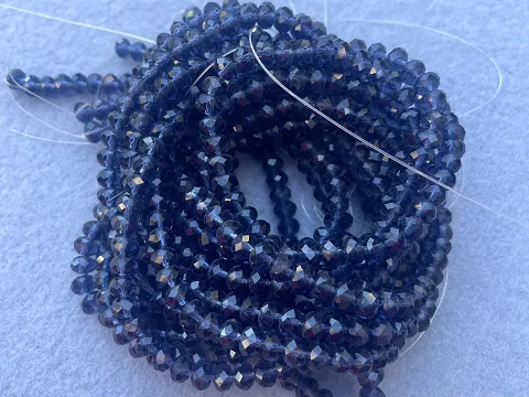 Кришталь Сфера (Рондель) - 6мм-10ниток