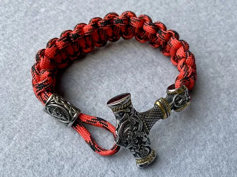 Браслет из паракорда "Молот Тора"
