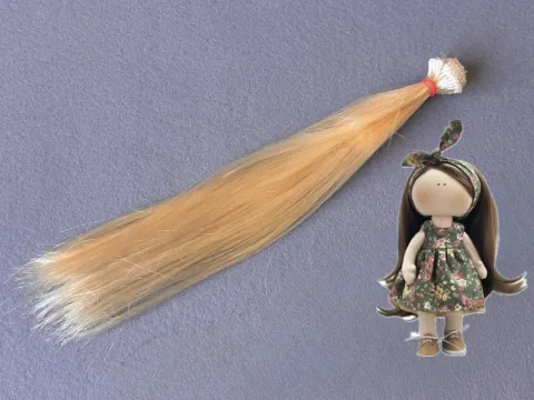 Волосся (Треси) для ляльок - Прямі -довжина - 30 см  (№4)