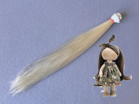 Волосся (Треси) для ляльок - Прямі -довжина - 30 см  (№3)